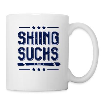 Ski skiing - Mug - white - Right