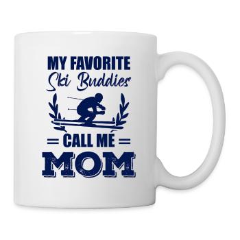 ski freund mama - Tasse - Weiß - Rechts