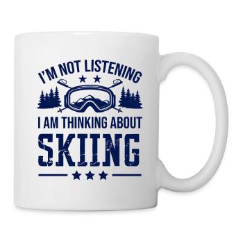 Ski skiing - Mug - white - Right