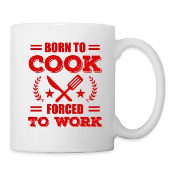 Born to cook - Mug - white - Right