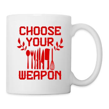 waffe kochen - Tasse - Weiß - Rechts