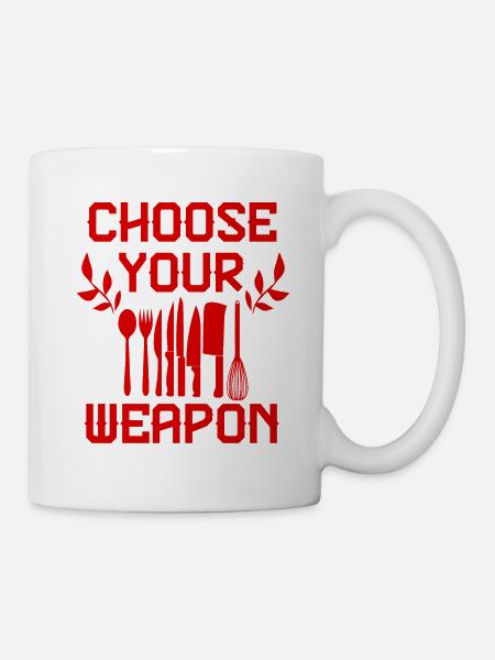 waffe kochen - Tasse - Weiß