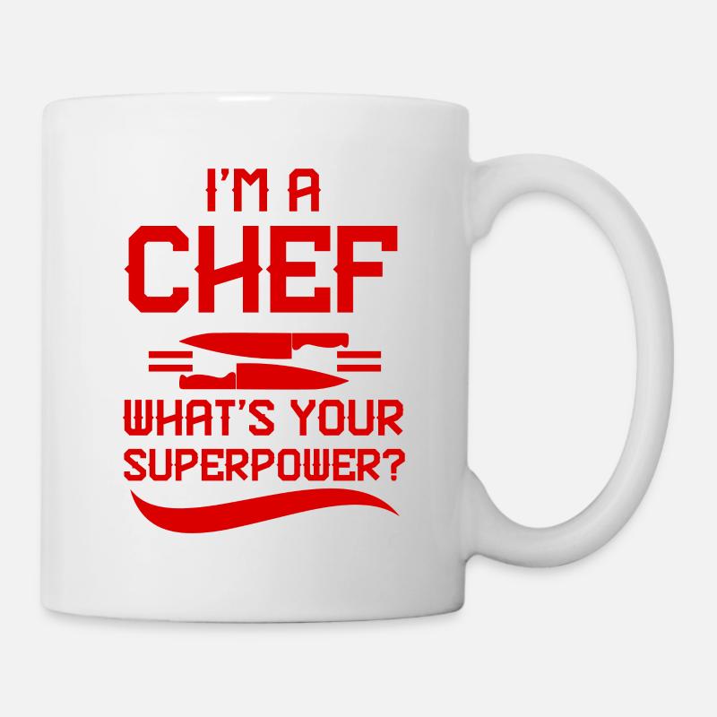 kochen koch superpower - Tasse - Weiß