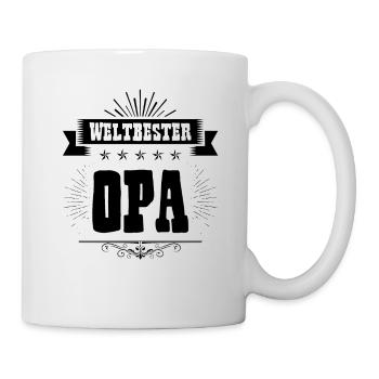 Weltbester Opa - Tasse - Weiß - Rechts