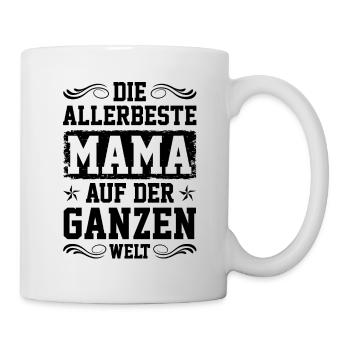 Beste Mama der Welt - Tasse - Weiß - Rechts