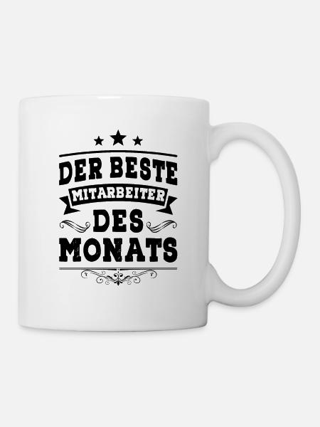 Mitarbeiter des Monats - Tasse - Weiß