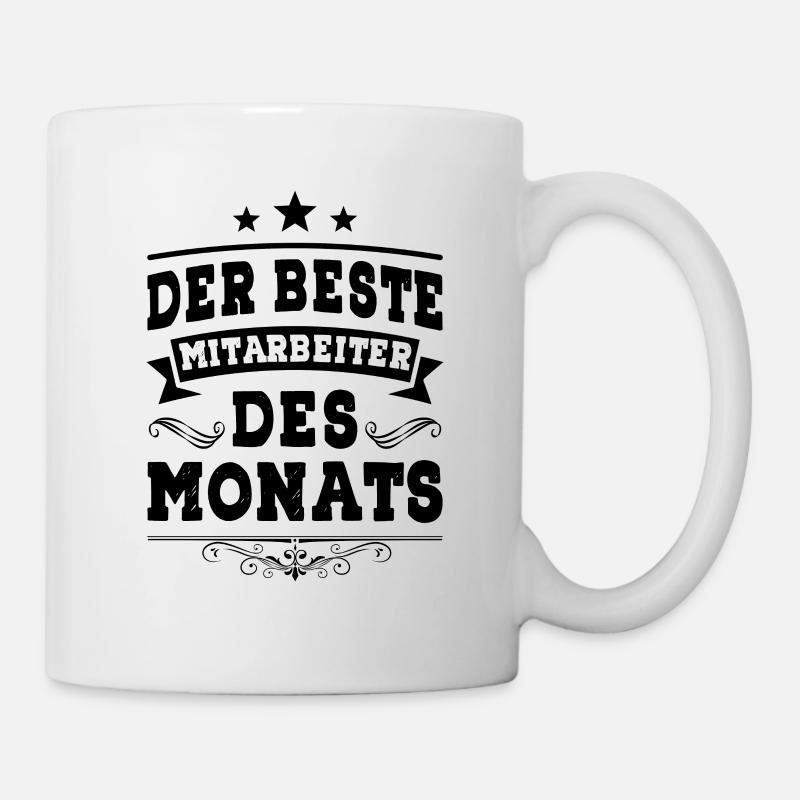 Mitarbeiter des Monats - Tasse - Weiß