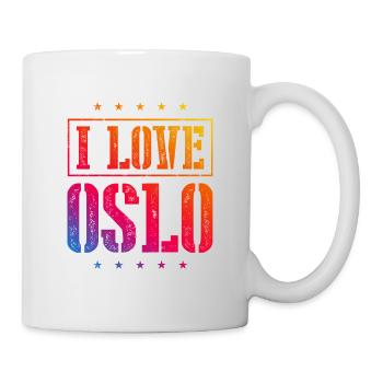 I Love Oslo - Tasse - Weiß - Rechts