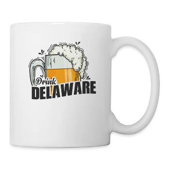 Delaware Drink Beer USA Amerika - Tasse - Weiß - Rechts