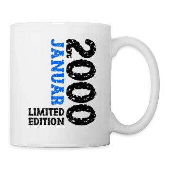 Tenue d'anniversaire de décoration en édition limitée de janvier 2000 - Mug blanc - blanc - Droite