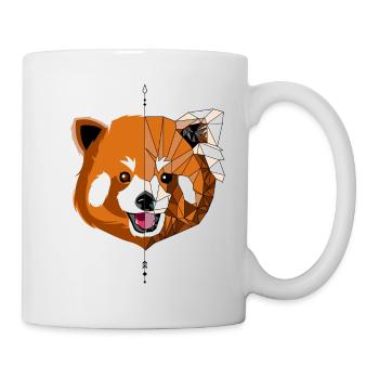 Stylish red panda - Mug - white - Right