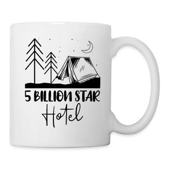Camping Wohnmobil Van Vintage im Wohnwagen Caravan - Tasse - Weiß - Rechts