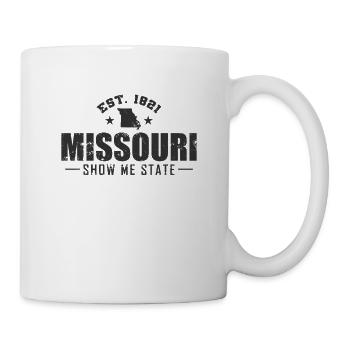 Missouri Est. 1821 Show me State USA America - Mug - white - Right