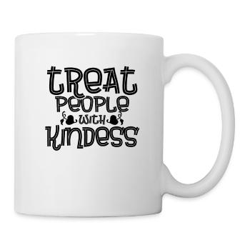 Cadeau de gentillesse Traiter les gens avec gentillesse Soyez gentil - Mug blanc - blanc - Droite