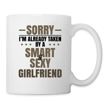 Boyfriend Geschenkidee bereits von smart und - Tasse - Weiß - Rechts