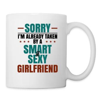 Cadeaux de petit ami déjà pris par Smart et Sexy - Mug blanc - blanc - Droite