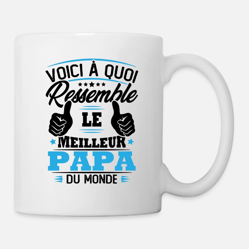 Voici à quoi ressemble le meilleur papa du monde - Mug blanc - blanc
