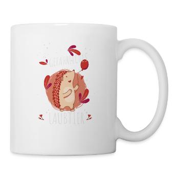 Gefährliches Laubtier Igel - Tasse - Weiß - Rechts