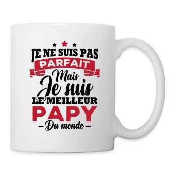 Je ne suis pas parfait meilleur papy du monde - Mug blanc - blanc - Droite