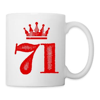 71 Couronne numérique - Mug blanc - blanc - Droite