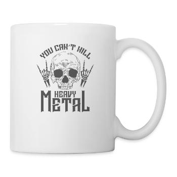 You can't kill Heavy Metal Musik Band - Tasse - Weiß - Rechts