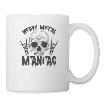 Heavy Metal Maniac Musik Band Genre - Tasse - Weiß - Rechts