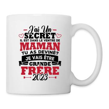 Je vais être grande frère 2023 - Mug blanc - blanc - Droite