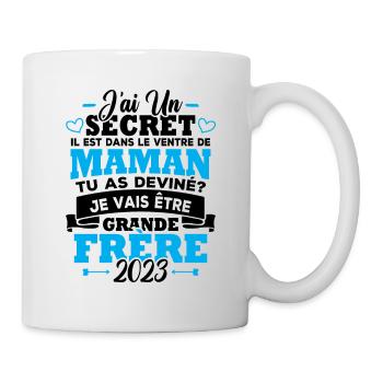 Je vais être grande frère 2023 - Mug blanc - blanc - Droite
