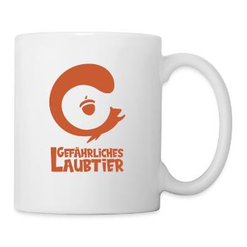 Gefährliches Laubtier Eichhörnchen - Tasse - Weiß - Rechts