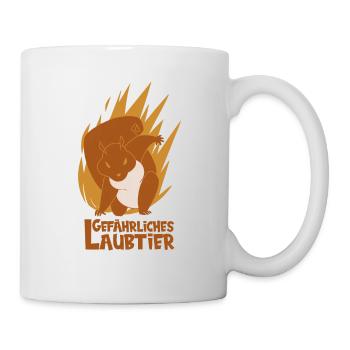 Gefährliches Laubtier Eichhörnchen - Tasse - Weiß - Rechts