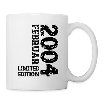 2004 Februar Limited Edition Geburtstag Mann Frau - Tasse - Weiß - Rechts