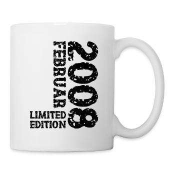 2008 Februar Limited Edition Geburtstag Mann Frau - Tasse - Weiß - Rechts
