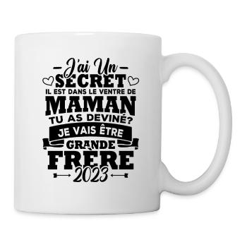 Je vais être grande frère 2023 - Mug blanc - blanc - Droite