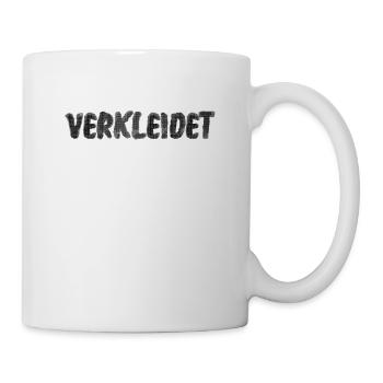 Verkleidet Kostüm Halloween Fasching Karneval Fun - Tasse - Weiß - Rechts