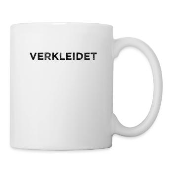 Verkleidet Kostüm Halloween Fasching Karneval Fun - Tasse - Weiß - Rechts