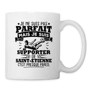 Je suis supporter de Saint Étienne - Mug blanc - blanc - Droite