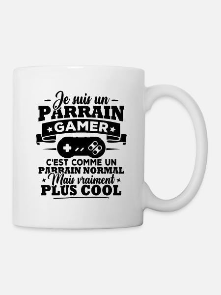 Un parrain gamer c'est comme un parrain normal - Mug blanc - blanc