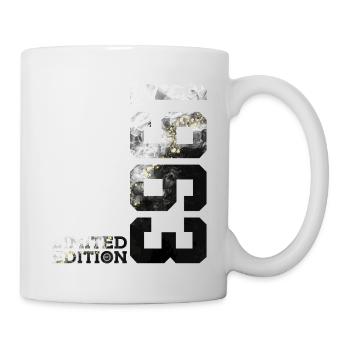 63. GEBURTSTAG 63 JAHRE LIMITED EDITION 1963 - Tasse - Weiß - Rechts