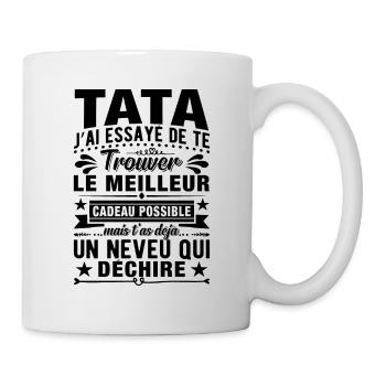 Tata j'ai essayé de te trouver le meilleur cadeau - Mug blanc - blanc - Droite