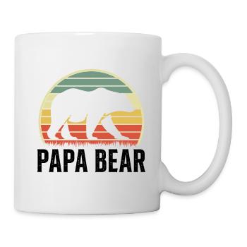 Papa Bear Proud Daddy Proud Dad - Mug - white - Right