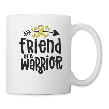 Friend Of A Warrior Support Team Childhood Cancer - Mug - white - Right