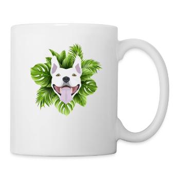 Tropical Bullterrier - Tasse - Weiß - Rechts