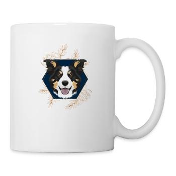 Goldener Hund Border Collie - Tasse - Weiß - Rechts