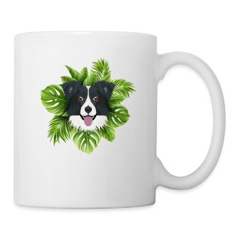 Tropical Border Collie - Mug blanc - blanc - Droite