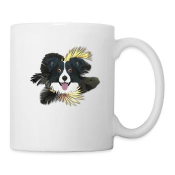 Golden Dog Border Collie - Mug - white - Right