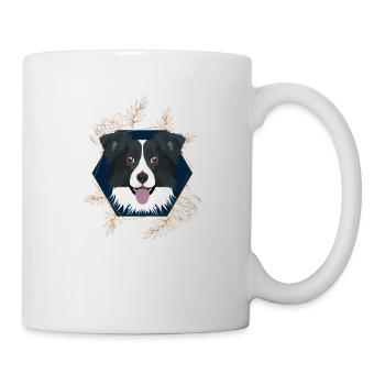 Goldener Hund Border Collie - Tasse - Weiß - Rechts