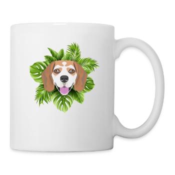 Tropical Beagle - Tasse - Weiß - Rechts