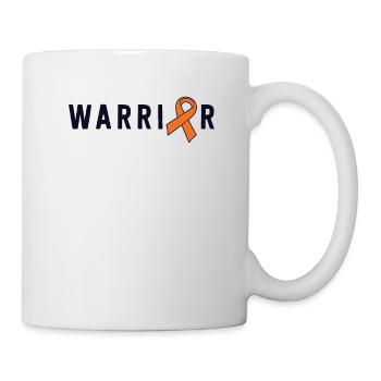 Leukemia Warrior Lymphoma Cancer Orange Ribbon - Mug - white - Right