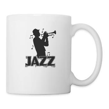 Jazz Saxophone Player Music Sound - Mug - white - Right