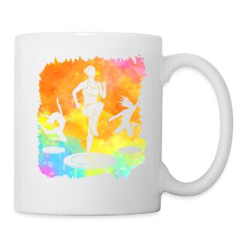 Trampolin - Tasse - Weiß - Rechts